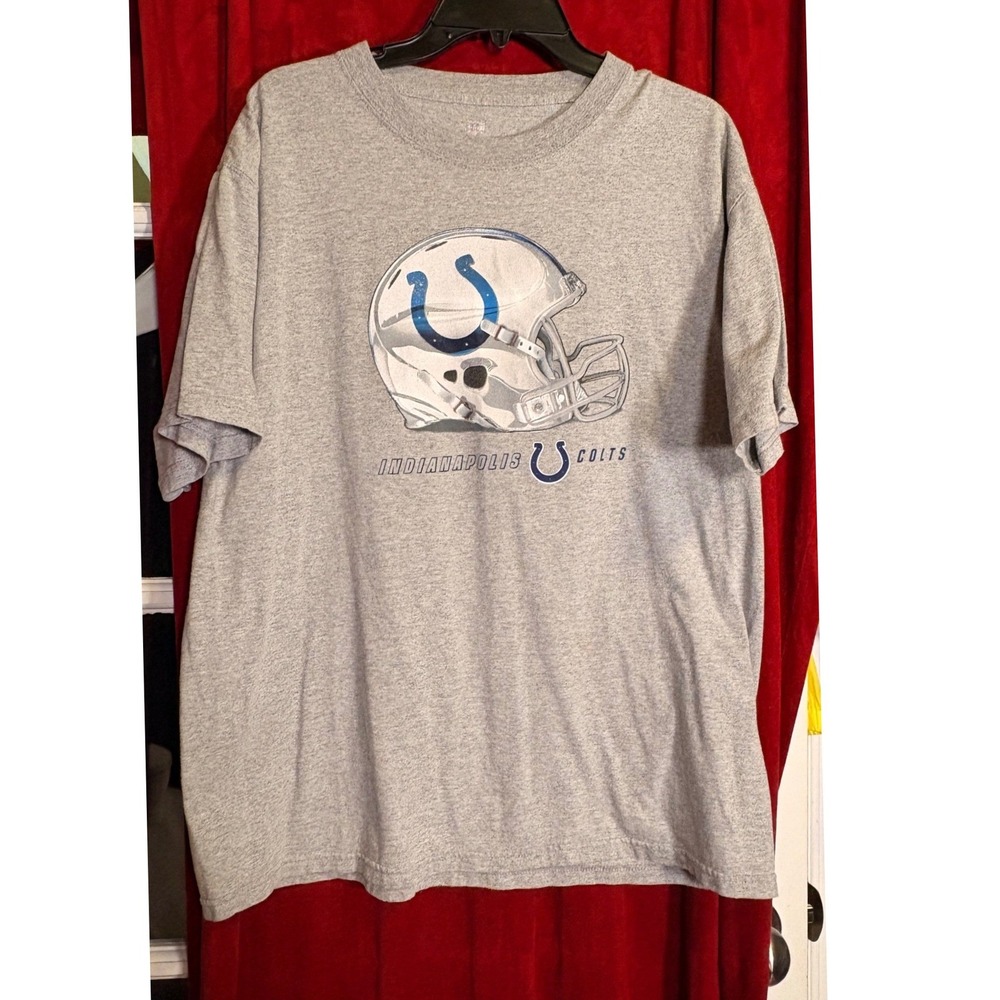 VF Imagewear Indianapolis Colts T-Shirt Mens Large Gray Good NFL‎ Graphic Tee
